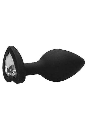 Diamond Heart Butt Plug - Regular - Black na Arena.pl