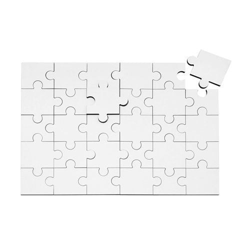Puzzle MDF 25 x 17,5 cm 30 elementów Sublimacja Termotransfer zdjęcie 1
