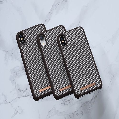 Nordic Elements Saeson Idun - Materiałowe etui iPhone Xs Max (Dark Brown) na Arena.pl