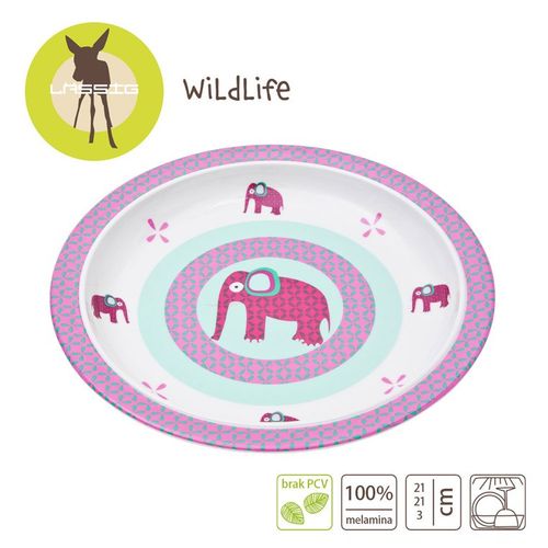 Lassig Talerz Wildlife Słoń na Arena.pl