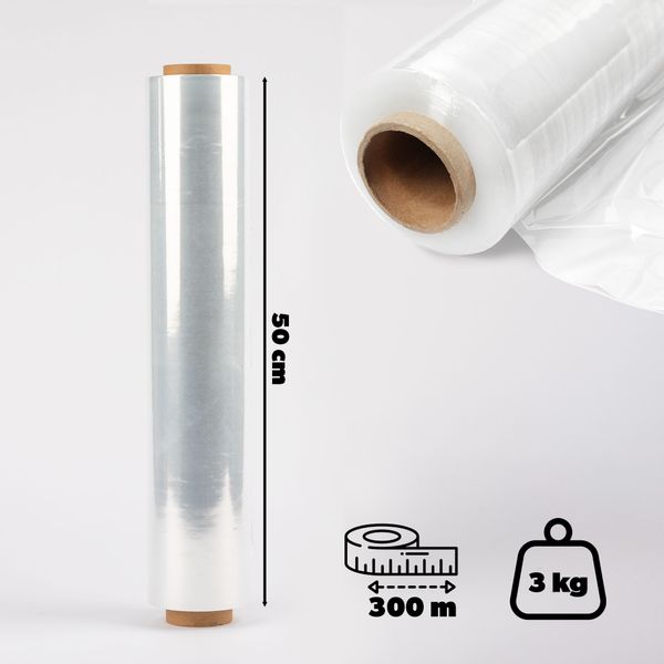 KADAX 4x Folia Stretch Strecz Bezbarwna 3kg xl zdjęcie 3