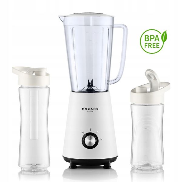 MOCNY BLENDER KIELICHOWY DO KOKTAJLI Smoothie 2 WKŁADY 2 BIDONY MIKSER zdjęcie 8