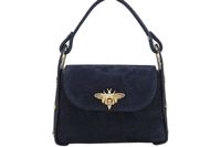 Zamszowe torebki wizytowe - Granatowe