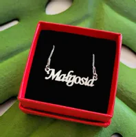 NASZYJNIK SREBRNY IMIĘ IMIONA LITERA DOWOLNE SŁOWO