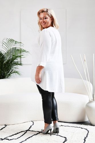 Biała TUNIKA damska DUŻE ROZMIARY 8XL na Arena.pl