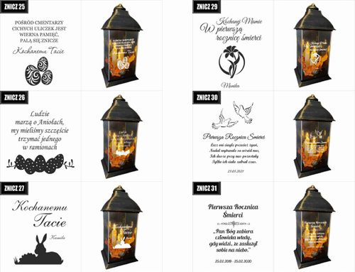 ZNICZ LAMPION z GRAWEREM dla Matki Chrzestnej na Arena.pl