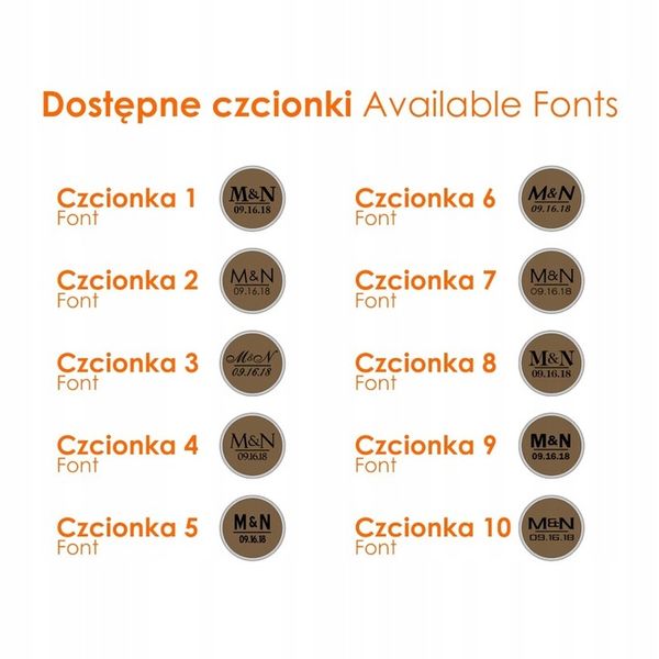 Spinki do mankietów Grawer Inicjały Data | Srebro zdjęcie 4