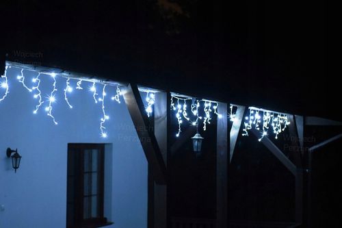 SOPLE 500 LED ZEWNĘTRZNE LAMPKI choinkowe KURTYNA IP44 STAŁE + FLASH na Arena.pl