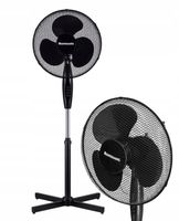 WENTYLATOR STOJĄCY WIATRAK PODŁOGOWY CICHY MOCNY ENERGOOSZCZĘDNY