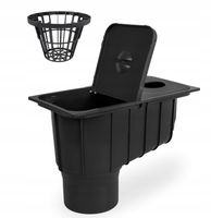 Studzienka rynny CZARNY osadnik rynnowy czyszczak