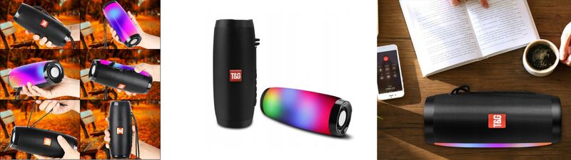 TG-157 Głośnik Bezprzewodowy Bluetooth Boombox Led zdjęcie 11