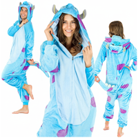 Kostium kigurumi onesie sulley potwory i spółka piżama damska M