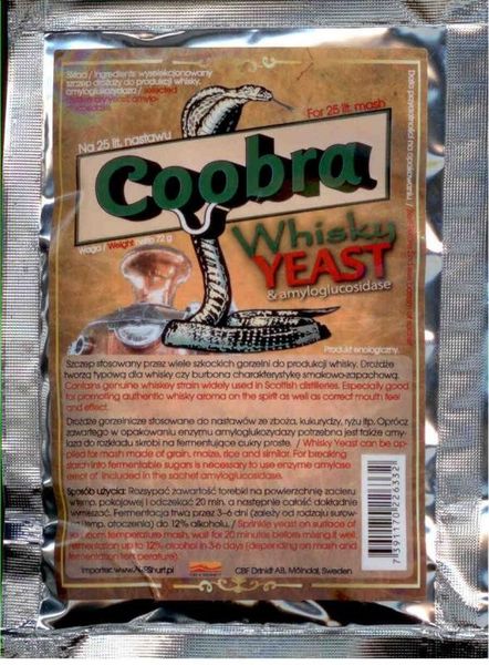 Drożdże gorzelnicze COOBRA WHISKY YEAST zdjęcie 1