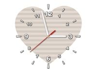 30X30CM ZEGAR SERCE PASKI OBRAZ DREWNO