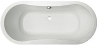 WANNA WOLNOSTOJĄCA OWALNA AKRYLOWA 180x80 POLSKA Z SYFONEM PRZELEWEM