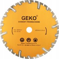 Tarcza diamentowa 230 mm segmentowa GEKO G00226