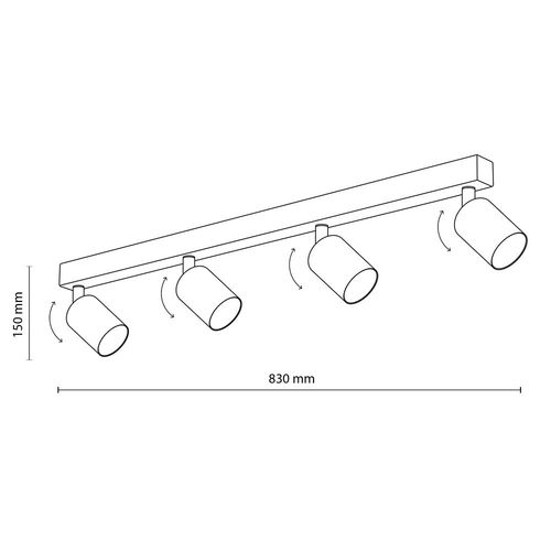 lampa reflektor spot top gold 5969 tk lighting na Arena.pl