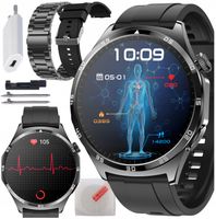 ZEGAREK MĘSKI SMARTWATCH AMOLED 440 EKG POMIAR CUKRU CIŚNIENIE TEMPERATURA