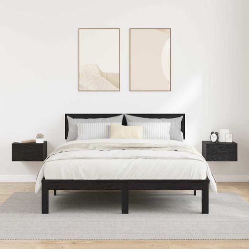 Szafka Nocna z szufladą 2 pcs Czarny dąb 35 x 35 x 20 cm na Arena.pl