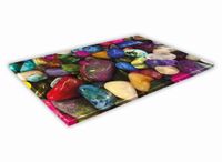 SZKLANA DESKA KUCHENNA 60x20 235c Kolorowe kamyki