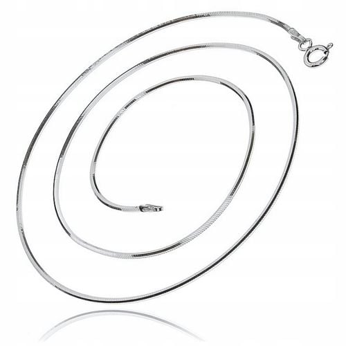 DELIKATNY SREBRNY ŁAŃCUSZEK ŻMIJKA LINKA SNAKE WĄŻ KLASYCZNY 50CM SREBRO na Arena.pl