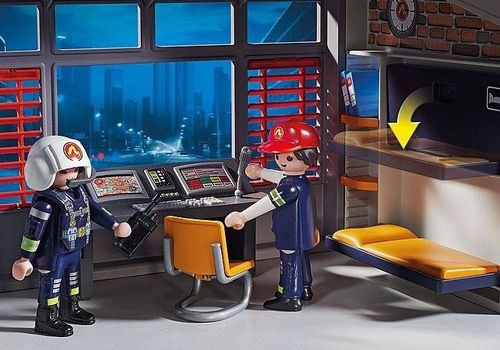 Playmobil Duża Remiza Strażacka 9462 Helikopter Efekty Dźwiękowe Strażak na Arena.pl