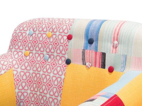Fotel Patchwork Wielokolorowy Melby na Arena.pl