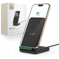 ŁADOWARKA BEZPRZEWODOWA INDUKCYJNA PODSTAWKA LED NA TELEFON IPHONE / GALAXY