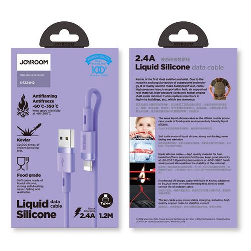 Kabel USB typ C 2,4A 1,2m Joyroom Liquid Silicone na Arena.pl