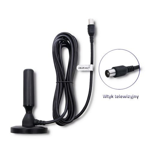 Qoltec Antena telewizyjna DVB-T2 na Arena.pl