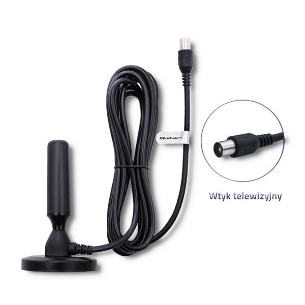 Qoltec Antena telewizyjna DVB-T2 zdjęcie 2