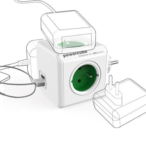 Listwa zasilająca PowerCube 4 gniazda 2xUSB 1.5m na Arena.pl
