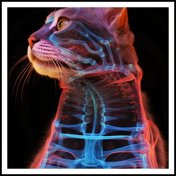 Plakat 90x90cm Anatomia Kota zdjęcie 3