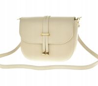 Laura Biaggi - torebka listonoszka skóra naturalna beżowy TS 43-03