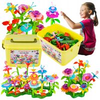 KLOCKI KONSTRUKCYJNE BUKIET KWIATÓW Kwiaty Zestaw do ułożenia 135 Elementów