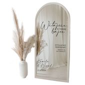 NAKLEJKI na lustro ŚLUB WESELE TABLICA POWITALNA Naklejka LUSTRO imienne