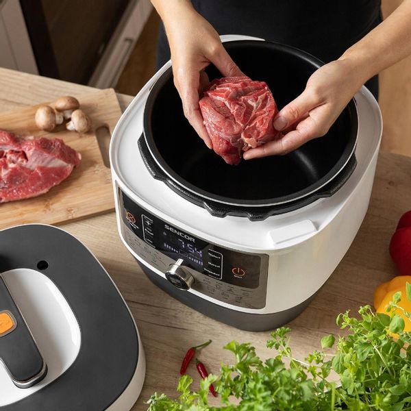 Multicooker szybkowar elektryczny 1000W 5,7L 14 PROGRAMÓW Sencor SPR 3600WH zdjęcie 7
