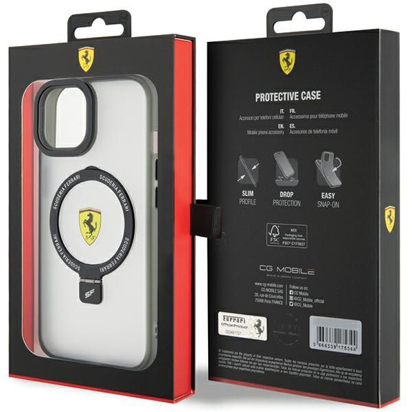 Etui Ferrari do iPhone 15 Plus, iPhone 14 Plus, Czarny MagSafe zdjęcie 8
