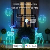 Ozdobna kula z diodami Twinkly 3D Sphere, 43cm, 210 LED, RGB+W, IP44