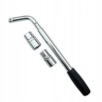 Teleskopowy klucz do kół + nasadki 17x19 21x23 mocny KD10529