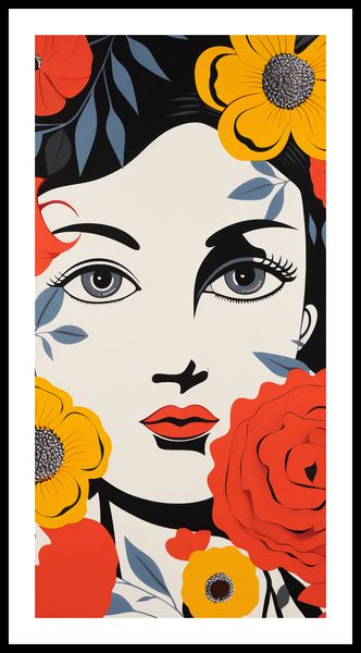 Plakat 50x100cm Kwiatowa Aura zdjęcie 3