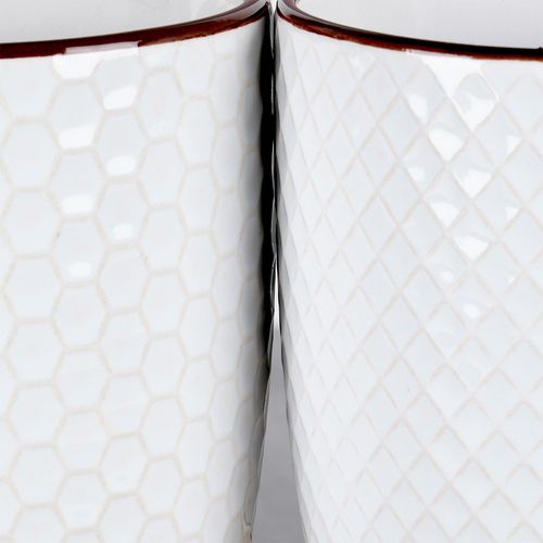 Kubki ceramiczne białe 400 ml 4 szt. na Arena.pl