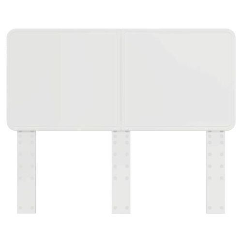 Zagłówek Błyszcząca biel 135 cm Materiał drewnopochodny na Arena.pl