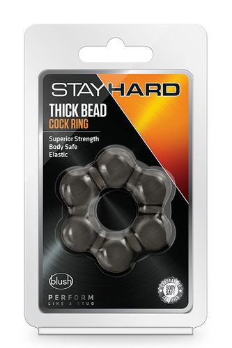stay hard thick bead cock ring black na Arena.pl