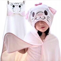 RĘCZNIK KĄPIELOWY OKRYCIE KĄPIELOWE Z KAPTUREM PONCZO 70x140 DLA DZIECI