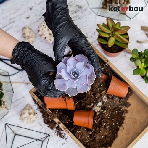 RĘKAWICE M RĘKAWICZKI JEDNORAZOWE CZARNE NITRYLOWE 100SZT NITRYL na Arena.pl