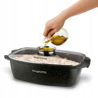 BRYTFANNA do PIEKARNIKA marmurkowa DUŻA prostokątna Konighoffer Pollo 5,5l