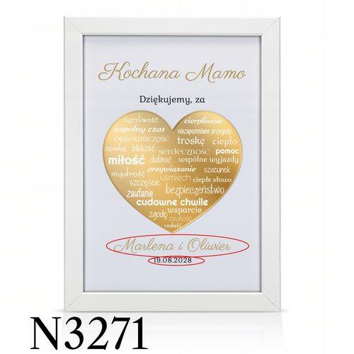 ŚLUBNE PODZIĘKOWANIA DLA RODZICÓW MAMY TATY OBRAZ RAMKA PLAKAT ŚLUB 3D na Arena.pl
