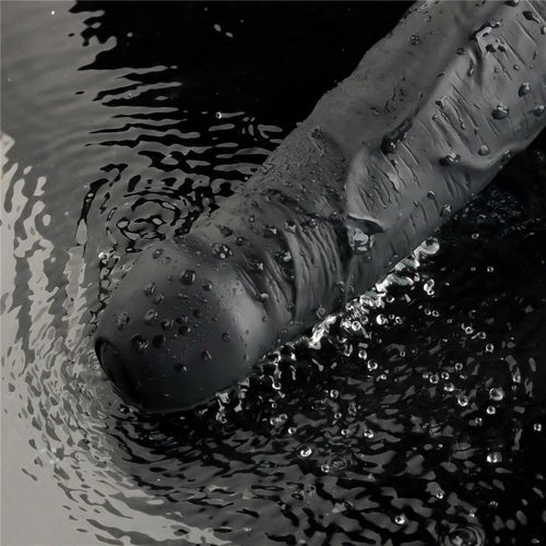 9" real softee rechargeable tpe vibrating dildo(black) na Arena.pl