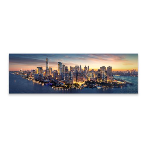 Obraz Na Płótnie Canvas Do Biura MANHATTAN NY Panorama 145cm x 45cm na Arena.pl